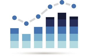 Investment homepage statistics box: graph 300x193