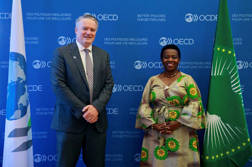 © Deputy Chairperson of the African Union Commission (AUC), Dr. Monique Nsanzabaganwa, and Secretary-General of the OECD, Mathias Cormann