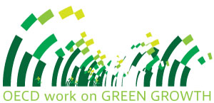 OECD work on Green Growth arches and text at 300px wide