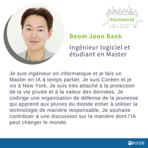 © OCDE - Beom Joon Baek, membre de Youthwise 2023